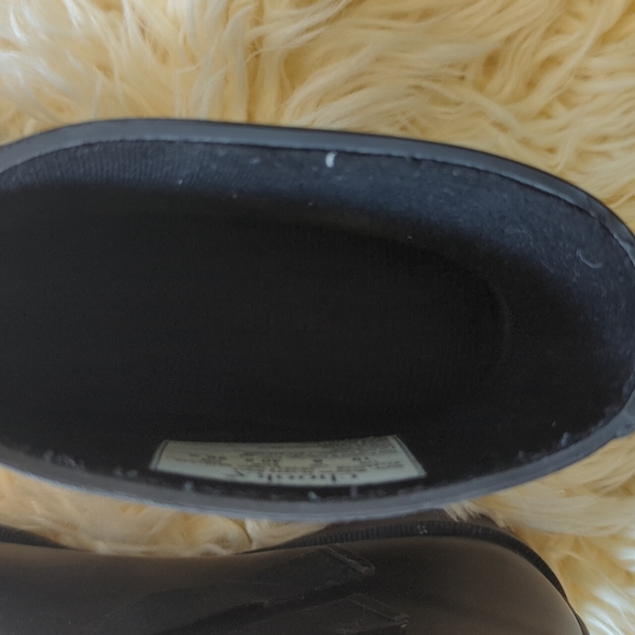 Chooka Midtown Strappy Black Winter Rain Boots Ankle Booties 10 Rubber - Picture 6 of 9